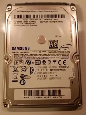 Samsung Spinpoint 320 GB,Internal,7200 RPM,2.5" Hard Drive - ****NEW UnUsed**** - Image 1 of 3