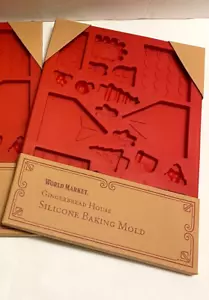 Weltmarkt Lebkuchenhaus Silikon Backform Weihnachtsbaum Glocke Strumpf - Bild 1 von 6