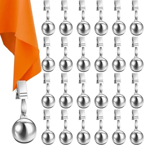 Lounsweer 12 Pcs Tablecloth Weights Stainless Steel Tablecloth Clips Added Weigh - Picture 1 of 12