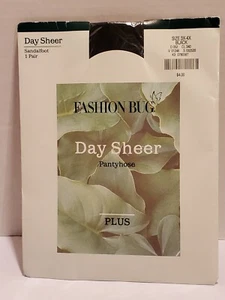 Pantimedias talla queen moda bug plus 3x-4x negras transparentes 100 % nailon - Imagen 1 de 4