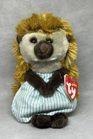 WITH TAGS TY Beanie Baby MRS TIGGY WINKLE  PETER RABBIT  6" PLUSH Cover