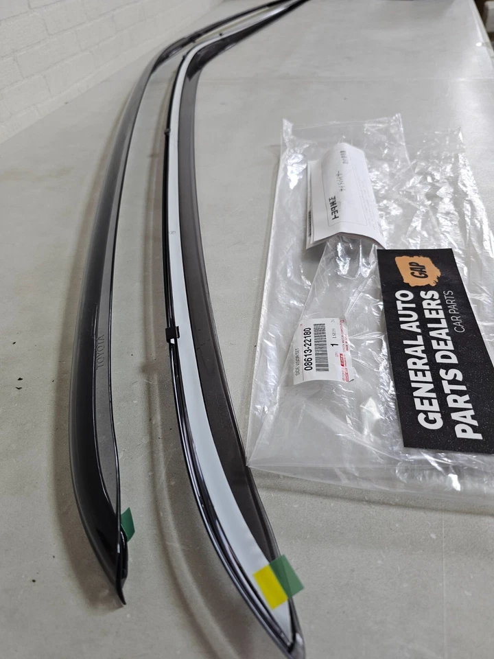 Genuine TOYOTA JZX100 Chaser Window Side Roof Door Visor Rain Guard Rh & Lh SET Foto 1 de 4