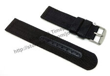 Seiko 5 - SNN231P2 - 7T94-0BL0 - Comp. 22mm Black Nylon Knit Watch Band Strap