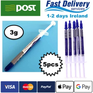 5x 3g Thermal Paste Silicone Grease CPU Heatsink Cooling Compound Set - Afbeelding 1 van 5