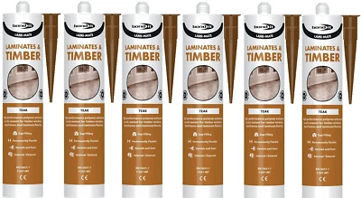 Bond It Teak Lami Mate Sealant Gap Filler 285ml - Pack of 6