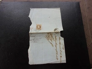 FRANCE - fragment de lettre 1869 (timbre 2eme choix) (Z4) - Picture 1 of 2