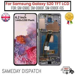 Samsung Galaxy S20 SM-G980/G981 Repuesto Pantalla LCD Pantalla Táctil Digitalizador - Imagen 1 de 1