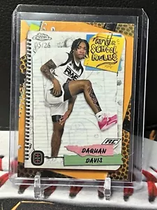 2023-24 Topps Chrome OTE - After School Rules Orange BK /25 Daquan Davis - Bild 1 von 3