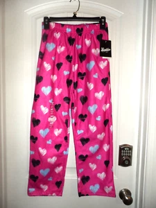 Great Brooklyn Cloth girls size L pink hearts flannel pajama pants NWT - Picture 1 of 4