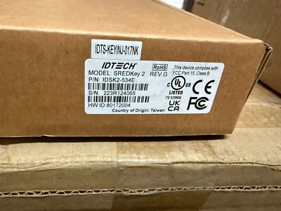 NEW ID Tech SREDKey 2 with MSR USB KB XMLFormat IDSK2-534E - Image 1 of 2