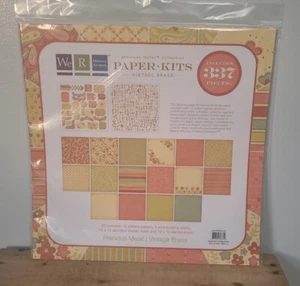 We R Memory Keepers Papier Kits Blätter 12"X12" Vintage Messing - Bild 1 von 4