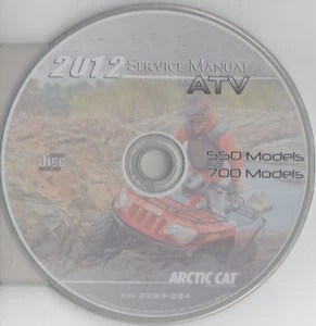 2012 ARCTIC CAT ATV 550 & 700 SERVICE MANUAL CD 2259-284 (838) - Picture 1 of 1