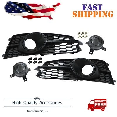 Para Audi A6 S6 2016-2018 Sline farol de neblina grade tampa lâmpada grade com ACC - Imagem 1 de 4