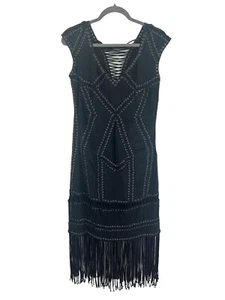 Hautie Hippie Kleid Midi Damen Schwarz Größe S - Bild 1 von 10