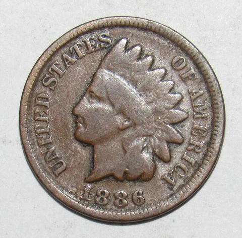 1886 Indian Head Cent (T3) Cover