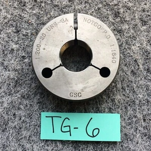 GSG 1.200-20 UNS-3A ~ Thread Ring Gage ~ NotGo ~ 1.164 INSPECTION CHECK - Picture 1 of 4