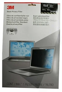 3M Privacy Filter Screen 15" Monitor Black 30.4x22.8 PF150C3B V25M Laptop - Picture 1 of 5
