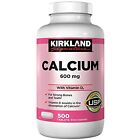Kirkland Signature, Calcium 600 mg + D3 500 Count (Pack of 2)