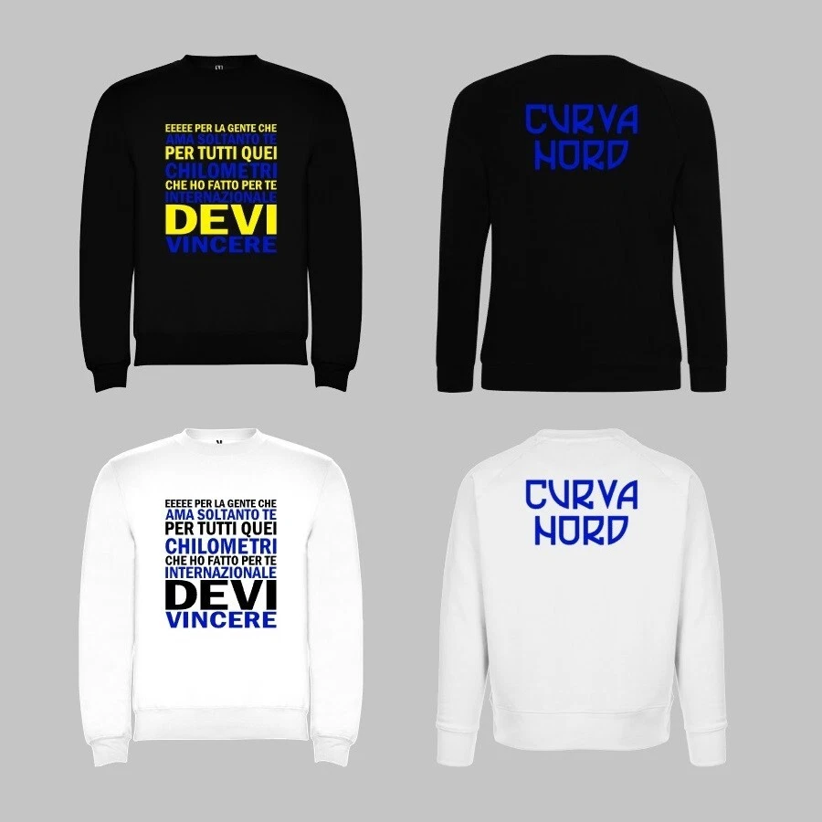 Felpa personalizzata Coro CURVA NORD INTER - E per la gente che... - Immagine 1 di 1
