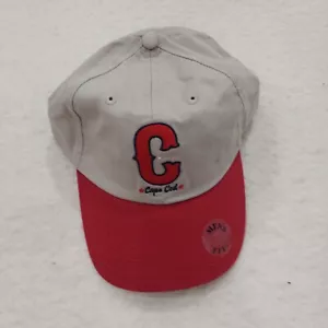 Cuffy's Cape Cod Strap Back Beige Red Dad Hat Cap Embroidered - Picture 1 of 5