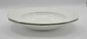 Set of 2 Rosenthal MARIA White 12-Sided Rim Soup Bowls 9 5/8" Germany - Picture 1 of 4