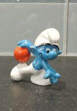 Smurfs Bowler Bowling Smurf 20051 Figure Vintage 1979 Toy Figurine