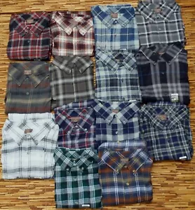 GREAT NORTHWEST MENS SOFT WARM LIGHT CLASSIC COTTON FLANNEL SHIRT LIST $30 - Picture 1 of 16