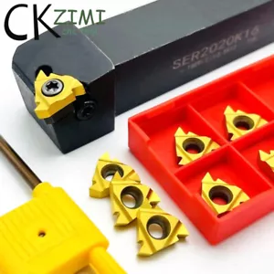 SER1212H16/1616H16/2020K16/2525M16 CNC Threading Tool Holder For 16ER AG60 - Foto 1 di 8
