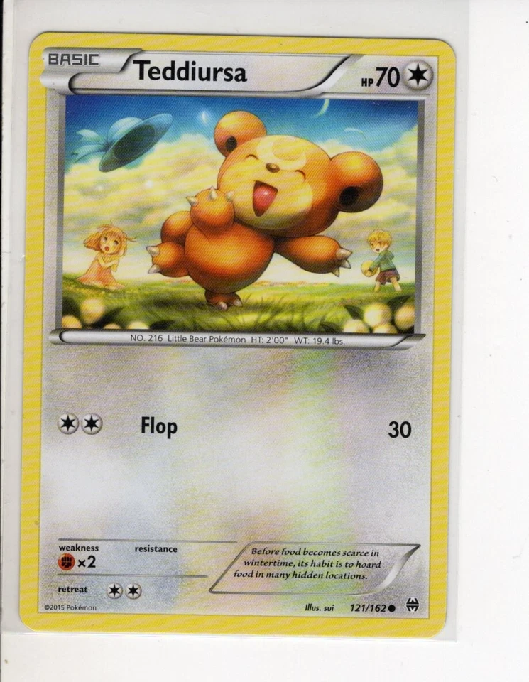 TEDDIURSA BREAKTHROUGH XY SET POKEMON CARD 121/162 NM/M - Image 1 of 1