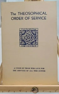 Theosophical Order of Service TOS Booklet - Annie Besant, N Sri Ram - Imagen 1 de 3