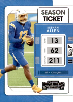 2021 Panini Contenders - #52 Keenan Allen Los Angeles Chargers - Image 1 of 2