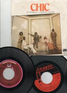 R&B Soul Chic Le Freak Dance Dance Dance 2 Vintage 7" Disco 45's NM 1 PS - Picture 1 of 2