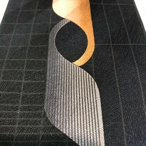 Corbata para hombre Giorgio Brutini gris/negro estampado abstracto 100 % seda W 4 L 60 - Imagen 1 de 10