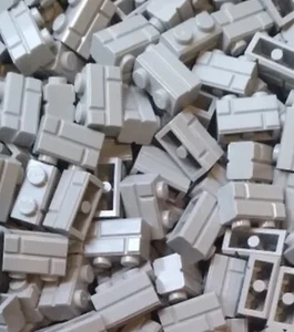 Lego 250 ladrillo gris azulado claro a granel 1x2 con ladrillos en relieve/perfil de mampostería - Imagen 1 de 1