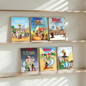 Asterix and Obelix Poster, Cartoon Heroes Wall Art, Fine Art Print,Unique Poster - Picture 1 of 16