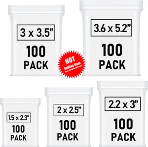 Small Plastic Bags Mini Zip Lock Bags for Jewelry Pill Candy Assorted 500 Pcs - Picture 1 of 6