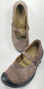 Scarpe da trekking Keen Siena da donna marroni in pelle nabuk Mary Jane comode taglia 8M - Foto 1 di 12