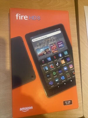 Amazon Fire HD 8 Tablet, 8 inch HD display, 32 GB, Black - 12th Generation - Image 1 of 3