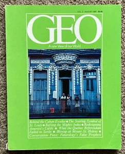 August 1980 GEO Magazine : A new View of our World - Vol. 2 No. 8 VINTAGE - Picture 1 of 3