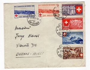 Suiza 1939 Ginebra a Buenos Aires Argentina gran franqueo - Imagen 1 de 2