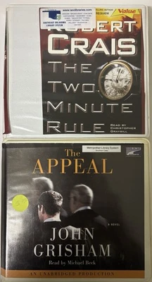 Lot Of 2 The Two Minute Rule by Robert Crais & The Appeal Grisham Audiobooks CD - Image 1 of 3