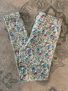 Mini Boden Floral Pull On Cotton Blend Leggings Size 11-12 Years - Picture 1 of 2