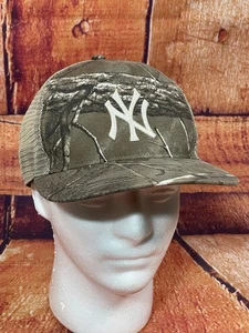 New York Yankees '47 Woodland Camo Camionero Malla Snapback Sombrero - Imagen 1 de 11