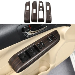 4x For Toyota Camry 2012-2017 ABS Wood Pattern window Lift Panel Cover Trim New - Bild 1 von 3
