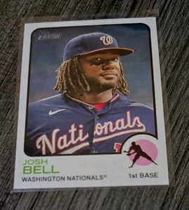 2022 Topps Heritage Baseball JOSH BELL Base Card #289 Washington Nationals - Picture 1 of 3