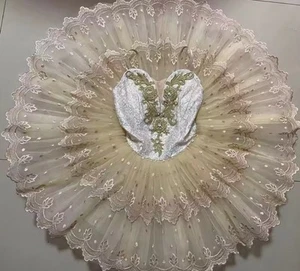 Spitze beige creme elfenbein Ballett Tutu Konzert Kostüm Erwachsene klein versandfertig - Bild 1 von 4