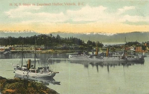 C1910 Victoria Canada HMS Ship Esquimalt Harbor Private Postcard 25-9581 - Picture 1 of 2