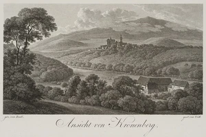 VEITH (*1799) nach RADL (*1774), Ansicht von Kronenberg, Sst. Romantik 1800-1849 - Bild 1 von 4