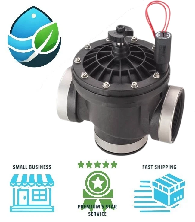 Hunter ICV-301G 3" FPT Inline Irrigation Sprinkler Globe Valve with Flow Control - Image 1 of 4