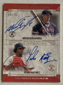 Pedro MARTINEZ GARCIAPARRA 2015 Topps Museum Collection Dual Archival AUTO 14/15 - Picture 1 of 2